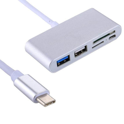 5-in-1 Multi-Port Card Reader Adapter for Smartphones and PCs — USB 3.0 card reader with SD, Micro SD and USB ports for phones and laptops