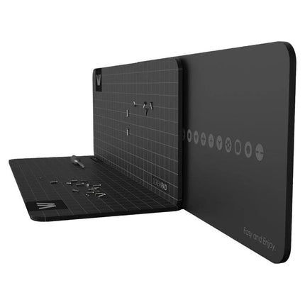 Wowstick Wowpad Compact Magnetic Pad for Screw Organization with labeled grids holding screws and small parts during electronics repair