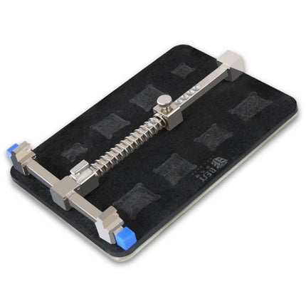 Professional Stainless Steel PCB Holder for Circuit Board Repair - adjustable stainless steel clamp on anti-slip base for precise circuit board work
