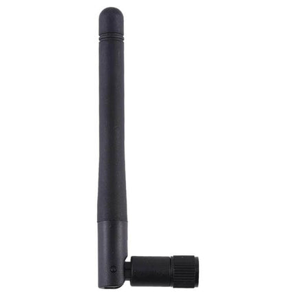 Compact Replacement SMA Antenna for WiFi and Bluetooth Devices - black 2.4GHz replacement antenna with swivel SMA connector for routers and laptops