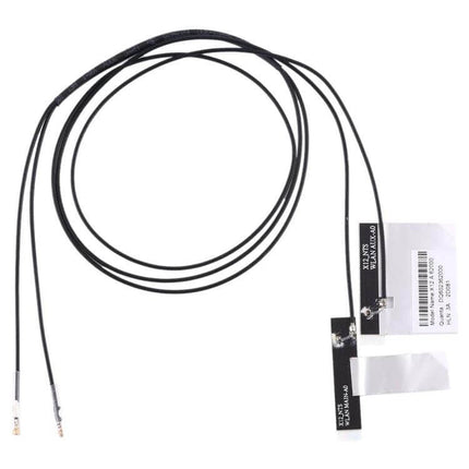 Replacement WiFi Antenna Flex Cable for Devices, 46cm and 63cm Options - black dual coax flex cable with connectors for laptop and router repairs