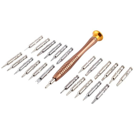 Comprehensive 16-in-1 Screwdriver and Repair Tool Set for Mobile Devices with metal bits and ergonomic handle, compact smartphone repair kit