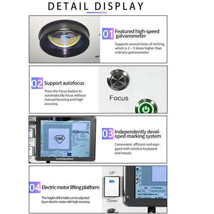 Automatic Mini Laser Marking Machine for Custom Designs on Metals compact workshop metal engraving one-button start for personalized logos and phone cases