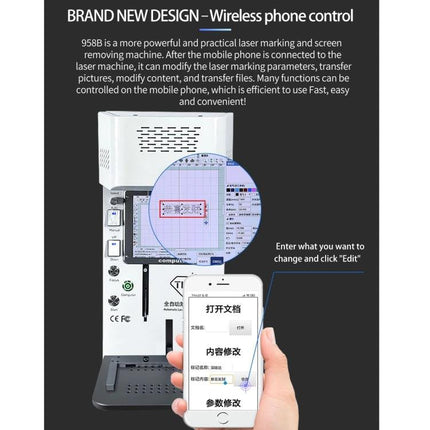 Automatic Mini Laser Marking Machine for Custom Designs on Metals - compact workshop laser engraving phone-controlled for logos and personalized markings