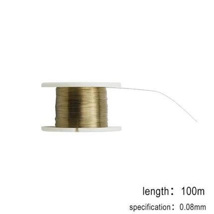 Glass Cutting Wire For LCD Screens, Durable For Screen Repair - 0.08 mm steel wire on 100 m spool for precise LCD glass separation