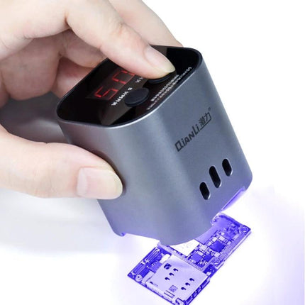 QIANLI 4W Rechargeable UV Curing Lamp for Phone Repairs and Adhesives curing adhesive on phone circuit board with 395nm UV light