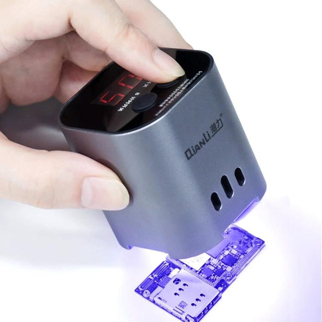QIANLI 4W Rechargeable UV Curing Lamp for Phone Repairs and Adhesives curing adhesive on phone circuit board with 395nm UV light