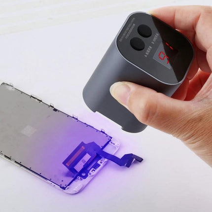 QIANLI 4W Rechargeable UV Curing Lamp for Phone Repairs and Adhesives curing phone adhesive with 395nm UV light handheld unit
