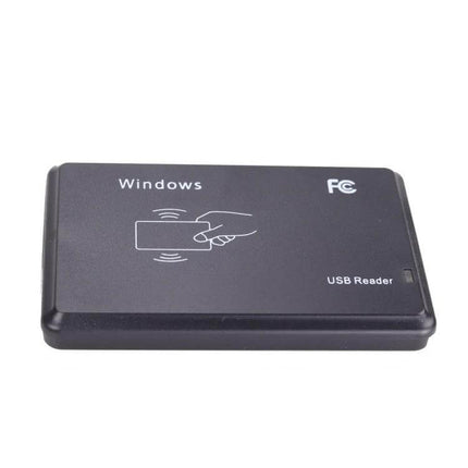 Portable USB Card Reader for IC and ID Access Control Systems - black USB RFID reader for building access and attendance