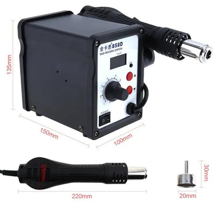 Kaisi K-858D SMD Hot Air Soldering Station With EU Plug