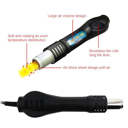 Kaisi K-858D SMD Hot Air Soldering Station With EU Plug | Syndmart