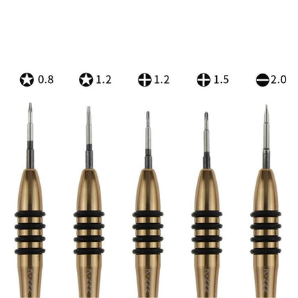 Kaisi Professional 7-in-1 Tool Set for Phone and Tablet Repair precision screwdriver bits 0.8 1.2 1.2 1.5 2.0 sizes for mobile repair