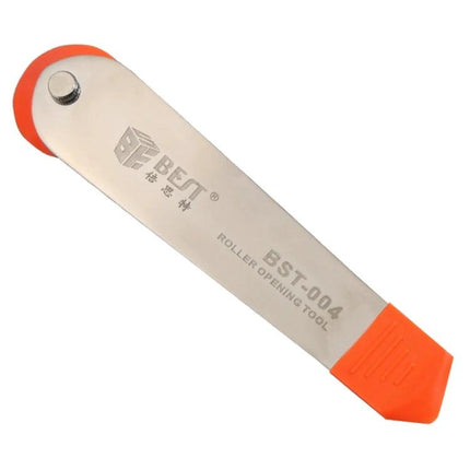 BEST Stainless Steel Pry Tool for Laptop and Mobile Repair - stainless steel roller opening tool with orange tip for safe device disassembly