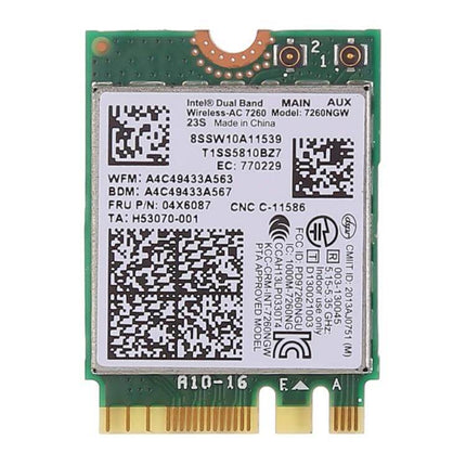 Replacement Wireless WiFi Card for Lenovo Laptops - Intel 7260NGW/7260AC replacement module for T440 X240 connectivity issues