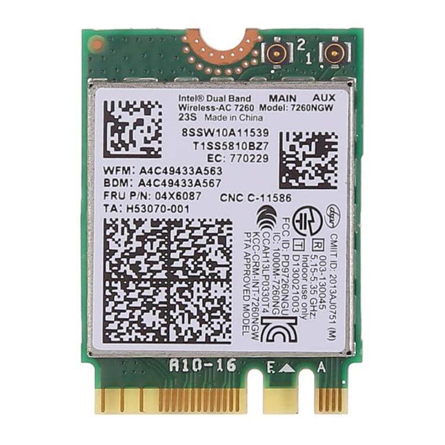 Replacement Wireless WiFi Card for Lenovo Laptops - Intel 7260NGW/7260AC replacement module for T440 X240 signal issues