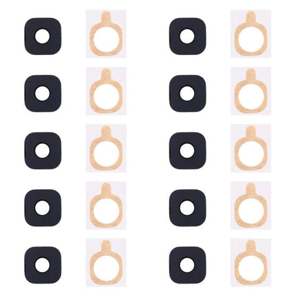 Camera Lens Cover Replacement for Galaxy S6 Edge+ Daily Use - black square camera lens covers and adhesive rings pack
