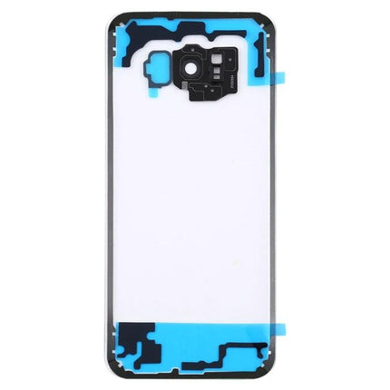 Transparent Back Cover for Samsung Galaxy S8+ Daily Protection replacement clear back panel showing cutouts and adhesive