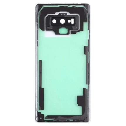 Keep Your Samsung Galaxy Note9 Protected in Daily Use back cover replacement showing adhesive and camera cutouts
