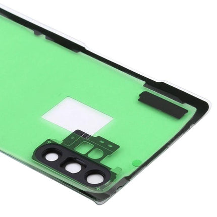 Transparent Back Cover for Samsung Galaxy Note 10+ Daily Use - clear replacement back panel showing camera cutouts and adhesive