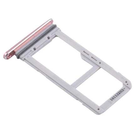 Samsung Galaxy S7 Edge SIM Card Tray for Daily Phone Essentials - white replacement tray with pink metal edge