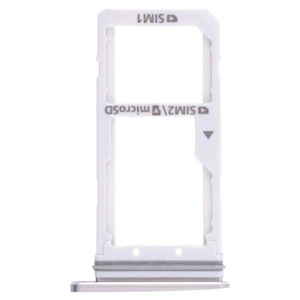 Samsung Galaxy S7 SIM Card Tray for Everyday Phone Switching - white dual SIM/microSD replacement tray