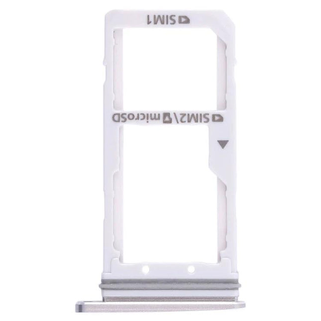 Samsung Galaxy S7 SIM Card Tray for Everyday Phone Switching - white dual SIM/microSD replacement tray