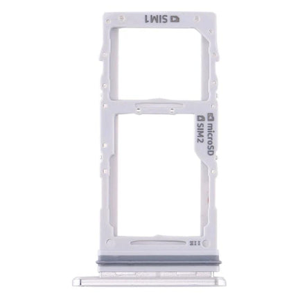 Samsung Galaxy Note10+ SIM Card Tray for Daily Mobile Use - replacement white dual SIM and microSD tray close-up