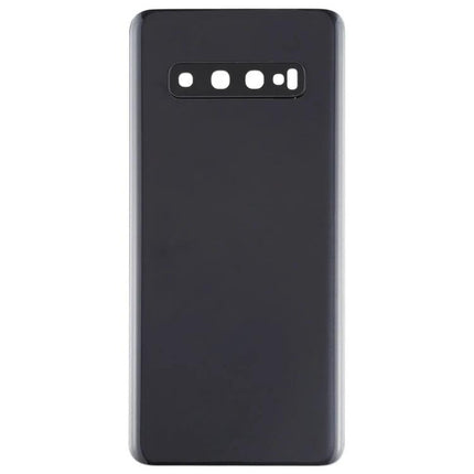 Samsung Galaxy S10 Replacement Back Cover for Everyday Use - black replacement back cover for Galaxy S10 with camera cutouts
