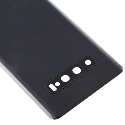 Samsung Galaxy S10 Replacement Back Cover for Everyday Use black replacement back cover with camera cutouts