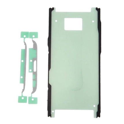 Essential Adhesive for Samsung Galaxy S8 Home Repairs applied to front housing and middle frame for DIY phone reassembly