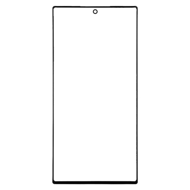 Replacement Glass for Galaxy Note 10 in Everyday Phone Use — clear front glass panel with centered top hole for selfie camera, fits cracked screen replacements
