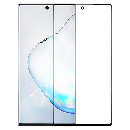 Samsung Galaxy Note 10+ Screen Glass for Daily Repairs replacement front glass lens showing cracked and new panel for DIY screen repair