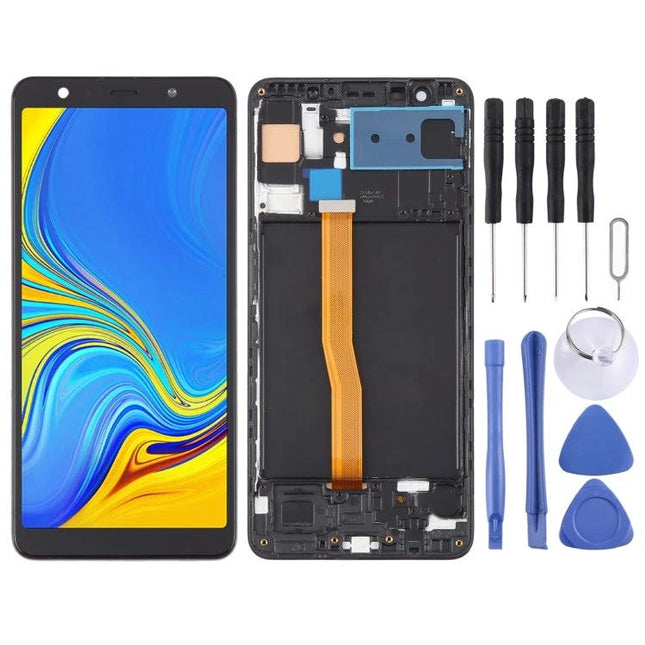 Samsung Galaxy A7 2018 Screen Replacement for Everyday Phone Use - full display assembly with tools kit and digitizer