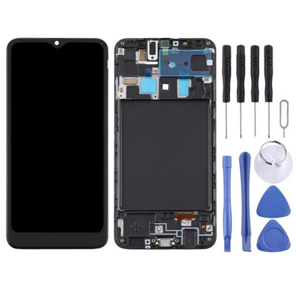 Samsung Galaxy A20 Replacement Screen for Daily Phone Use - full LCD assembly with frame and repair tools kit