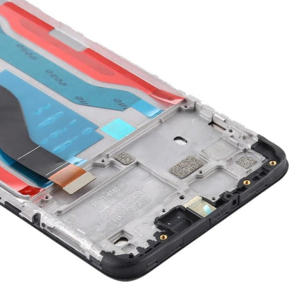 Samsung Galaxy A10s Screen for Everyday Phone Use replacement LCD and digitizer assembly showing back frame and flex cable