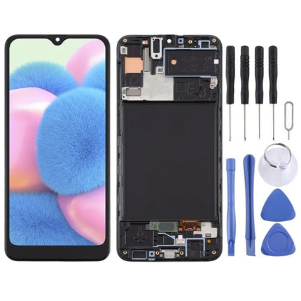Samsung Galaxy A30s Screen for Everyday Phone Use replacement assembly with tools for cracked display repair
