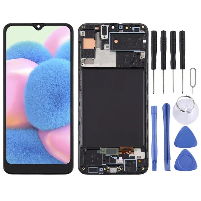 Samsung Galaxy A30s Screen for Everyday Phone Use replacement assembly with tools for cracked display repair