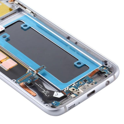 Replace Your Samsung Galaxy S7 Edge Screen for Daily Communication replacement LCD digitizer and frame assembly showing internal connectors and components