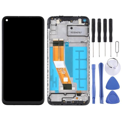 Samsung Galaxy A11 Screen Replacement for Daily Phone Use LCD touch digitizer assembly with frame and repair tools