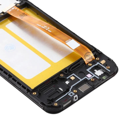 Replacement Screen for Samsung Galaxy A20e's Daily Use - replacement LCD digitizer assembly showing flex cable and frame