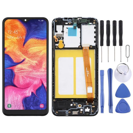 A Replacement Screen for Your Samsung Galaxy A10e Daily Needs replacement screen assembly with tools and frame for cracked or unresponsive display