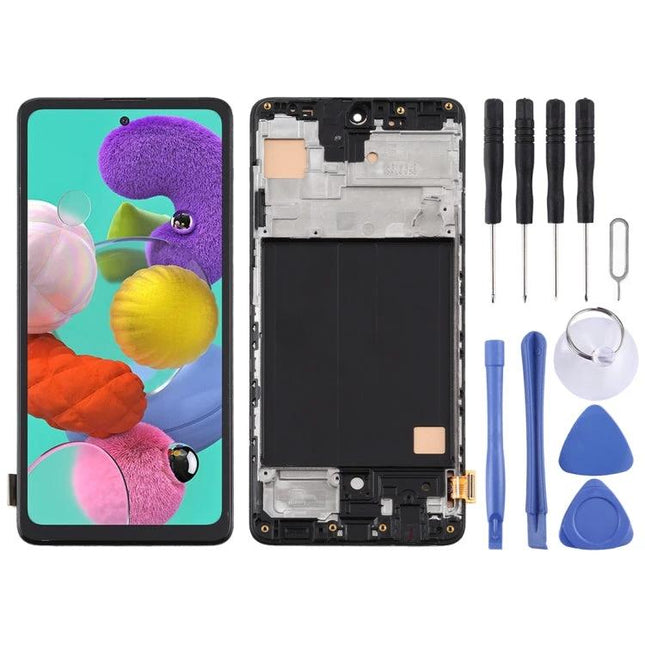 Replacement Screen for Samsung Galaxy A51 Daily Use replacement display assembly with tools kit for fixing cracked or unresponsive screen