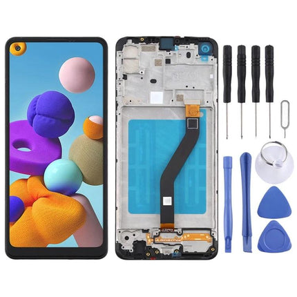 Samsung Galaxy A21 Screen Replacement for Daily Phone Use LCD digitizer assembly with frame and repair tool kit