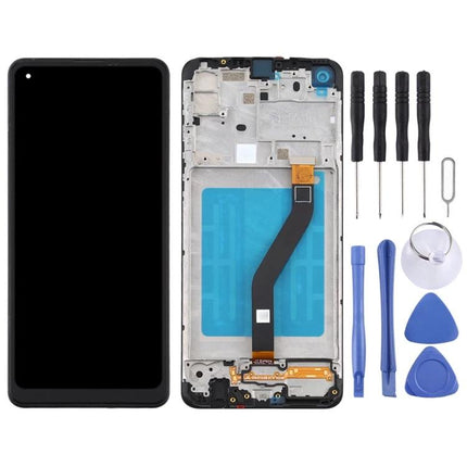 Samsung Galaxy A21 Screen Replacement for Daily Phone Use LCD digitizer assembly with frame and repair tools