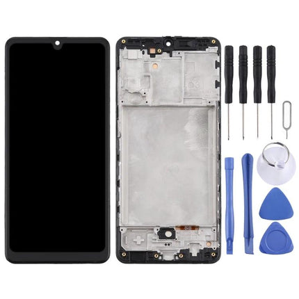 Screen Replacement for Samsung Galaxy A31 Daily Use LCD and touch digitizer kit with frame and tools for cracked or unresponsive display
