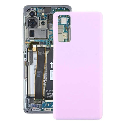 Samsung Galaxy S20 FE Back Cover for Everyday Repairs - pink replacement back cover shown with phone internals