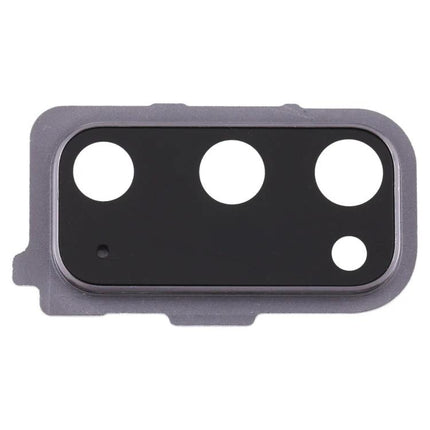 Replacement Camera Lens Covers for Samsung Galaxy S20 Daily Protection - black replacement camera lens cover showing three camera openings and flash
