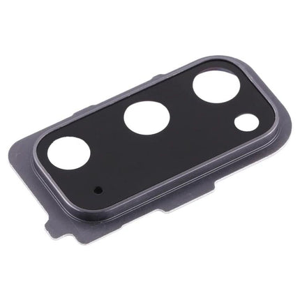 Replacement Camera Lens Covers for Samsung Galaxy S20 Daily Protection black replacement camera lens cover showing three circular openings and protective frame