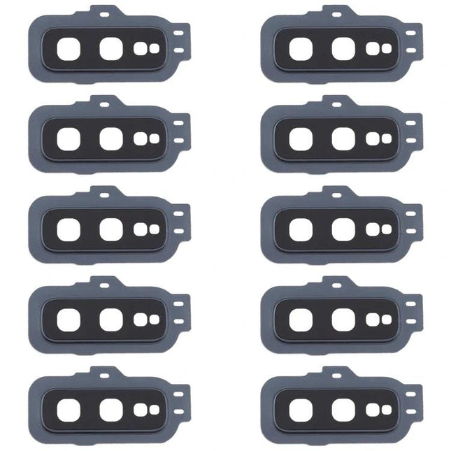 Samsung Galaxy S10e Camera Lens Covers for Everyday Phone Use - pack of 10 black replacement lens covers for damaged or scratched phone cameras