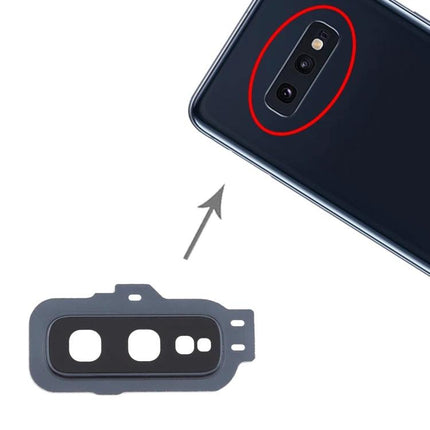 Samsung Galaxy S10e Camera Lens Covers for Everyday Phone Use replacement glass cover shown next to phone camera module